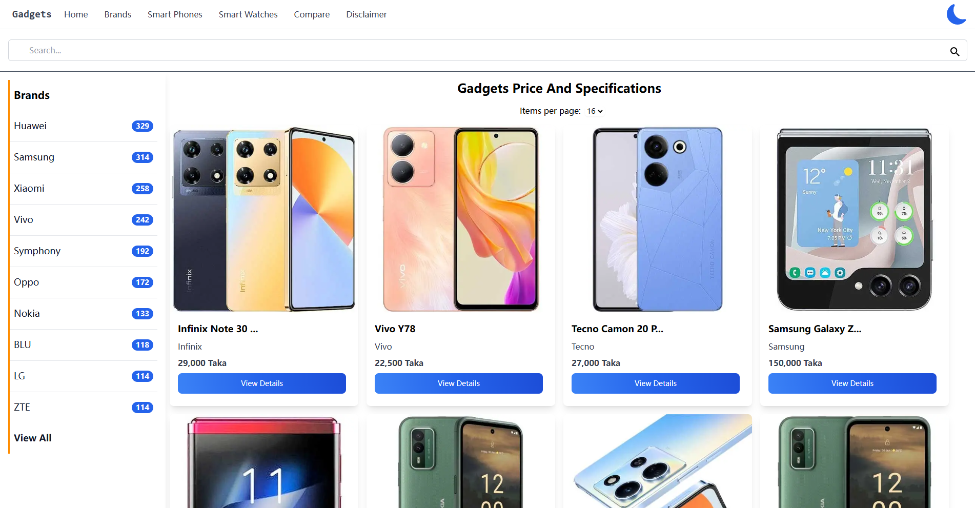 Gadget Specs