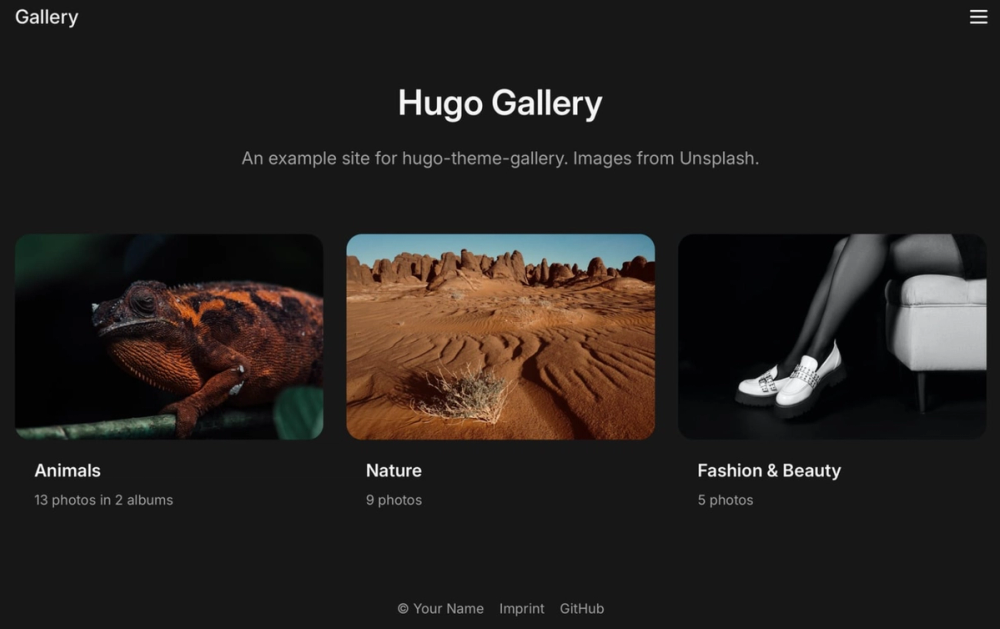 hugo-theme-gallery