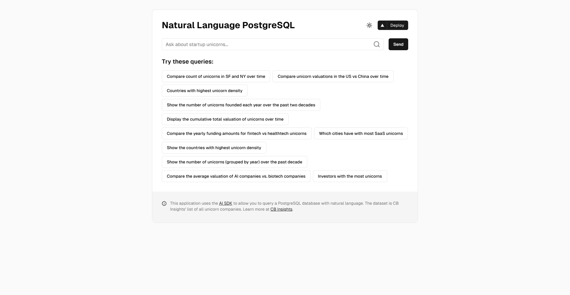 Natural Language Postgres