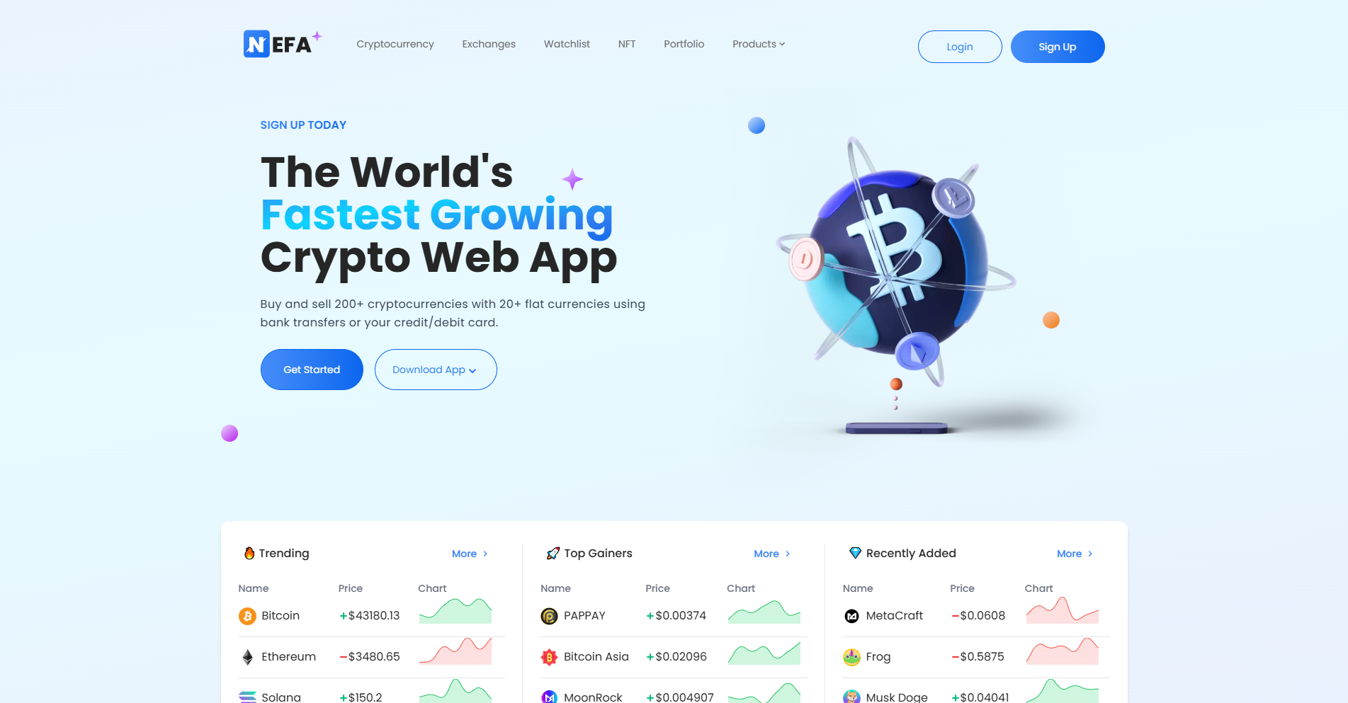 NEFA Landing Page