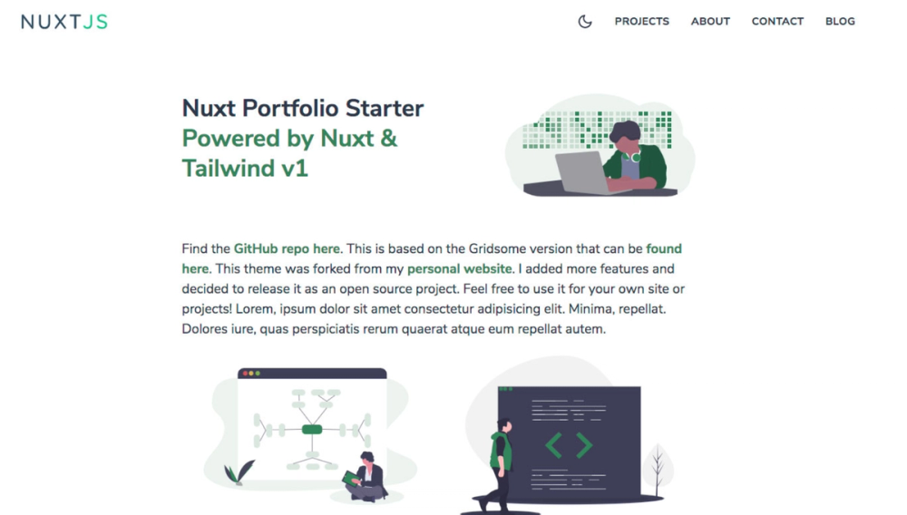 Nuxt Portfolio Starter