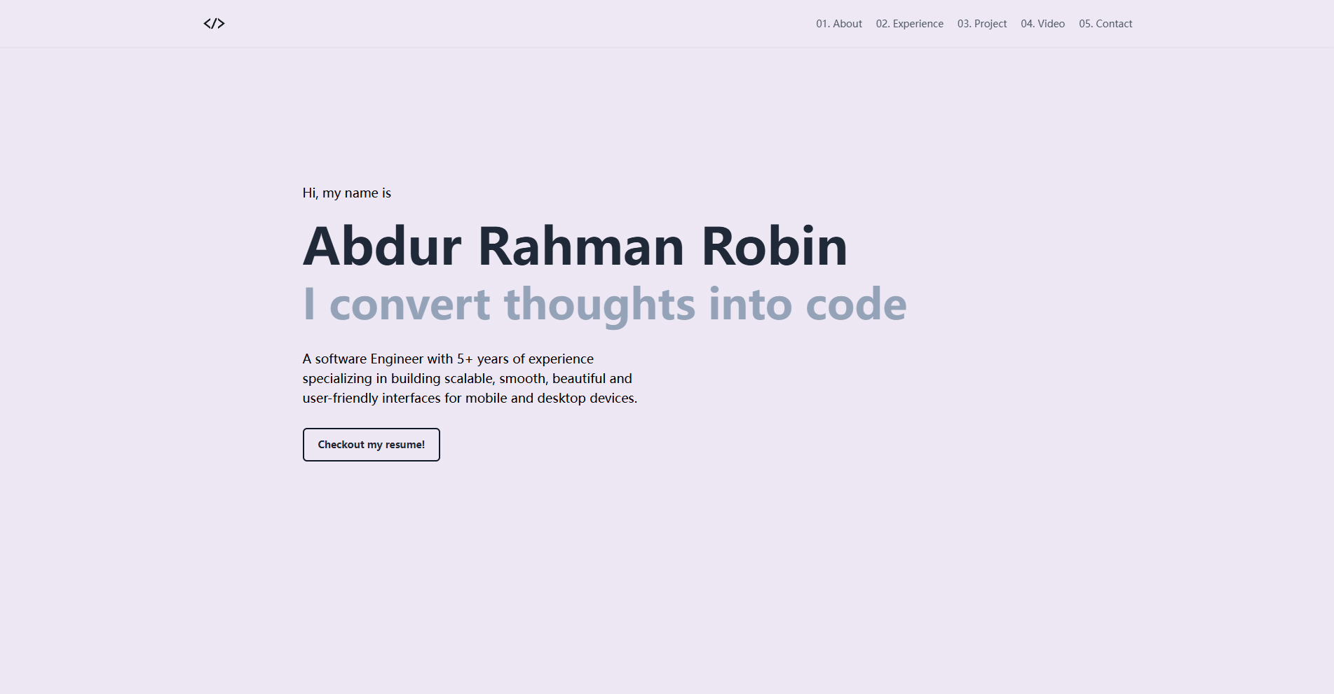 Personal Website Astro