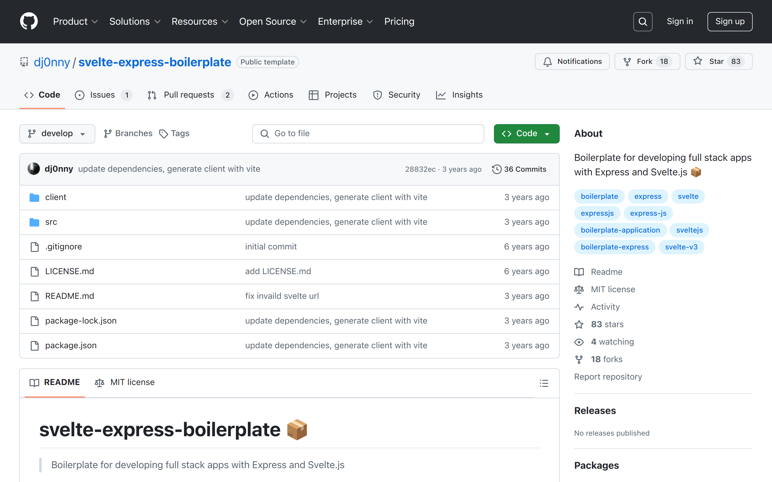 svelte-express-boilerplate
