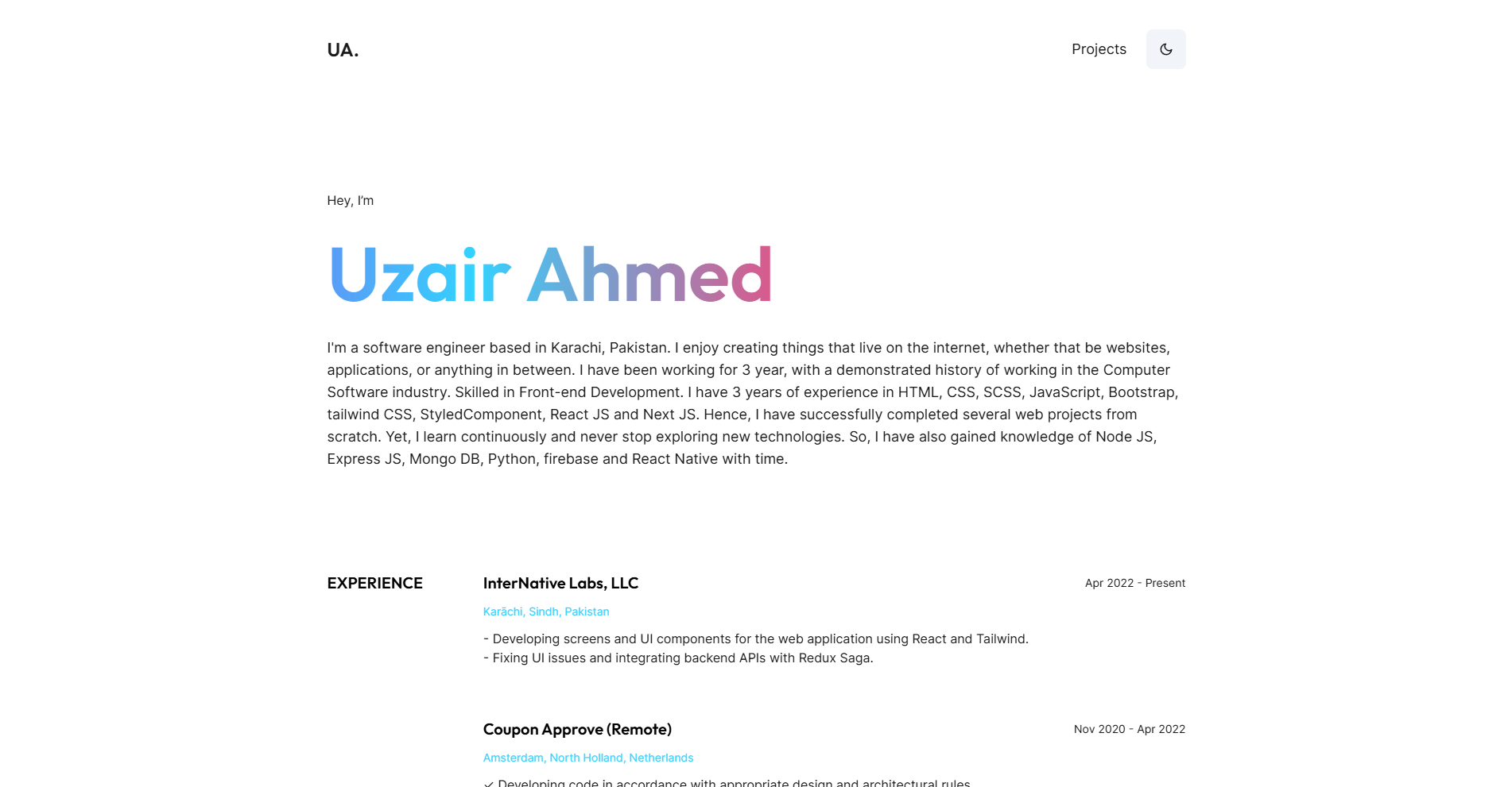 Uzzii-21 Portfolio