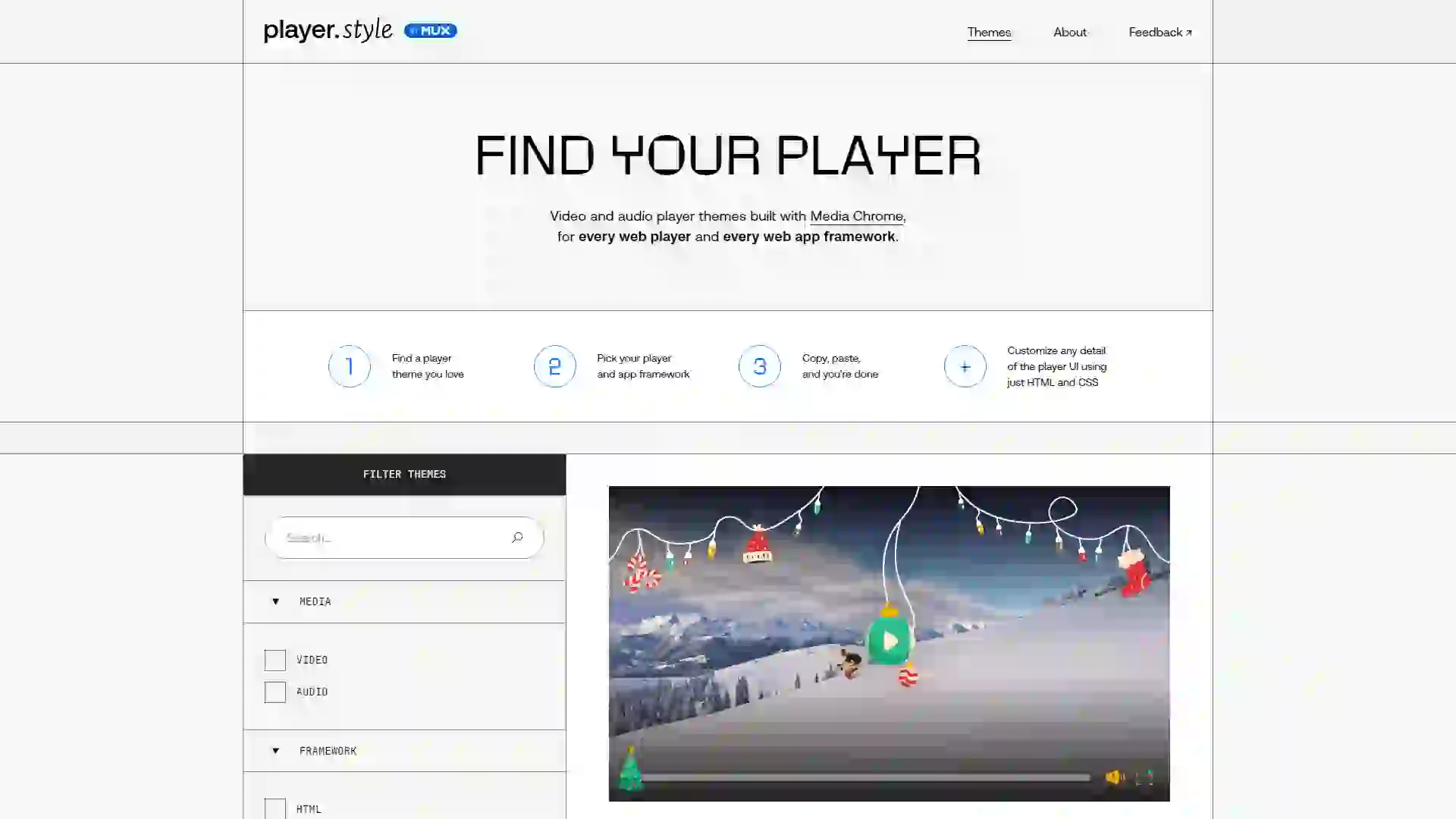 Web-based Video and Audio Player